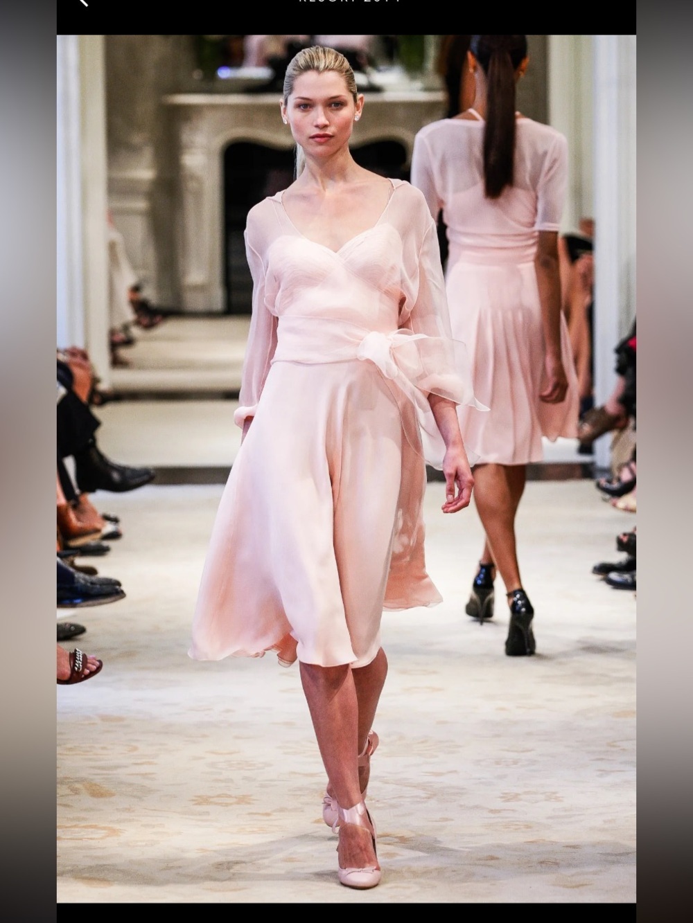 NWT Ralph Lauren Collection Pink Silk Sweetheart Cocktail Dress - Size 1…​​​​​​​